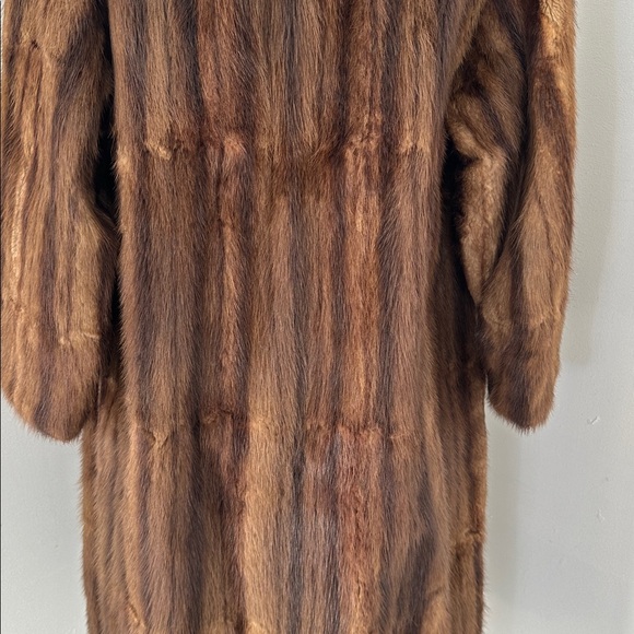 Vintage 50s Genuine Mink Fur Silk Lined Coat - Picture 7 of 11